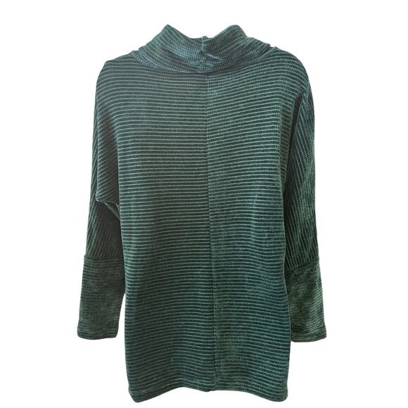 Vintage Chenault Women’s Turtleneck Sweater Size Large Green Classic & Cozy - Picture 2 of 2